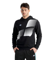 Arena Diamonds Hooded Sweatshirt - Black-White-Blue Diamond