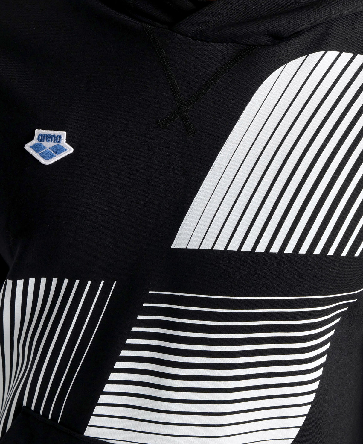 Arena Diamonds Hooded Sweatshirt - Black-White-Blue Diamond