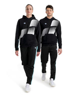 Arena Diamonds Hooded Sweatshirt - Black-White-Blue Diamond