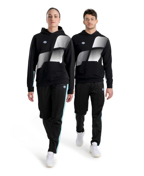 Arena Diamonds Hooded Sweatshirt - Black-White-Blue Diamond