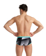 Arena Team Men's Low-waist Shorts Icons - Black-Blue diamond