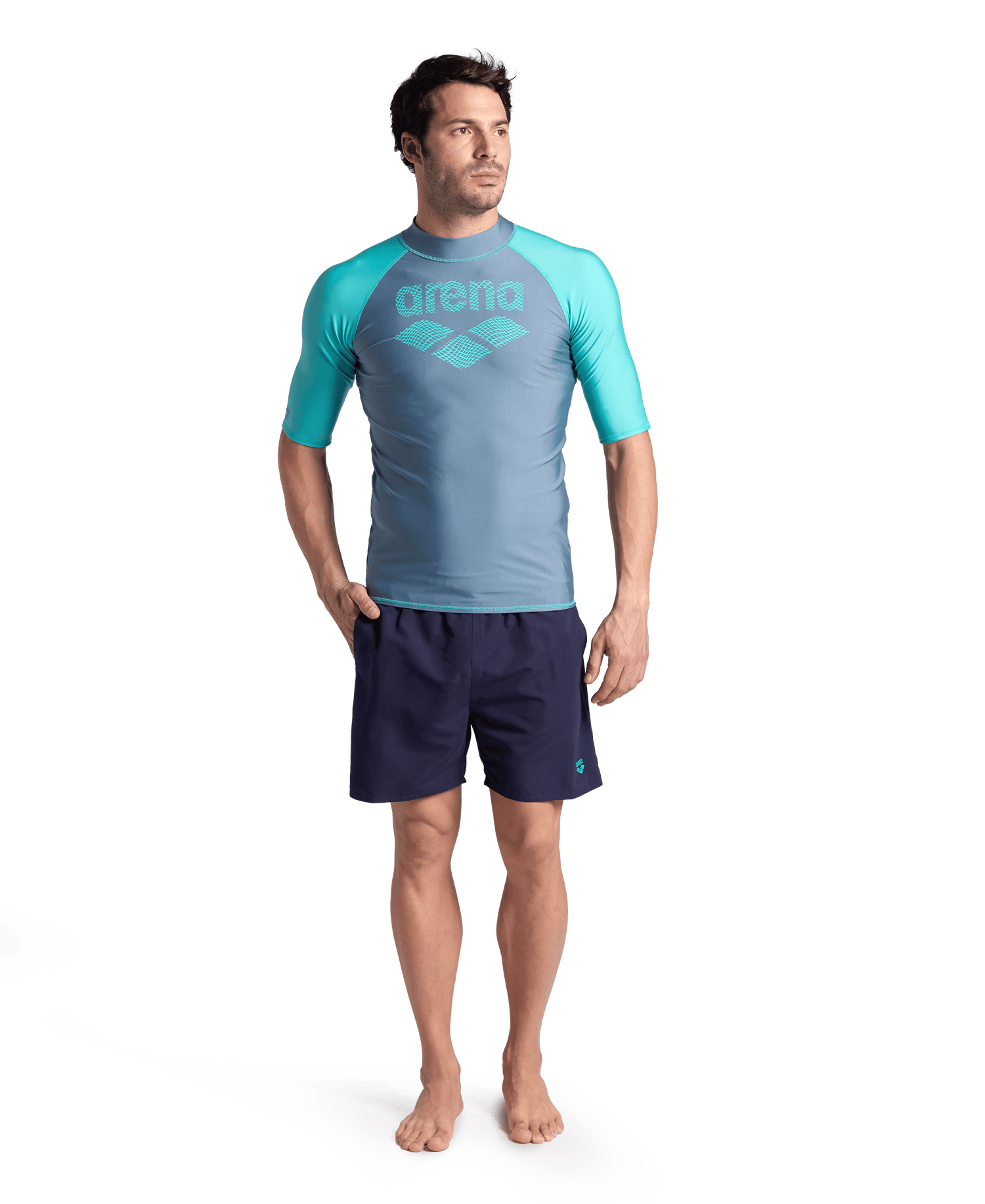 Men's Rash Vest S/Sleeve Graphic Arena