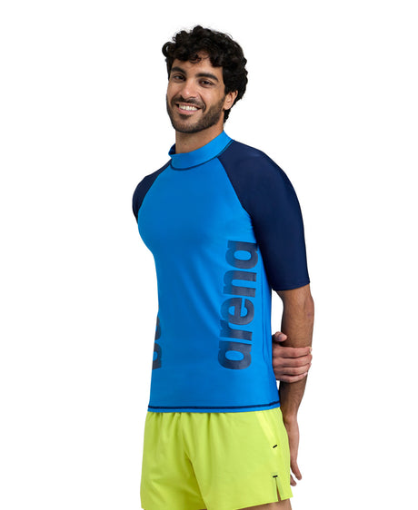 Men's Arena Rash Vest Short Sleeves Graphic