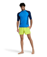 Men's Arena Rash Vest Short Sleeves Graphic
