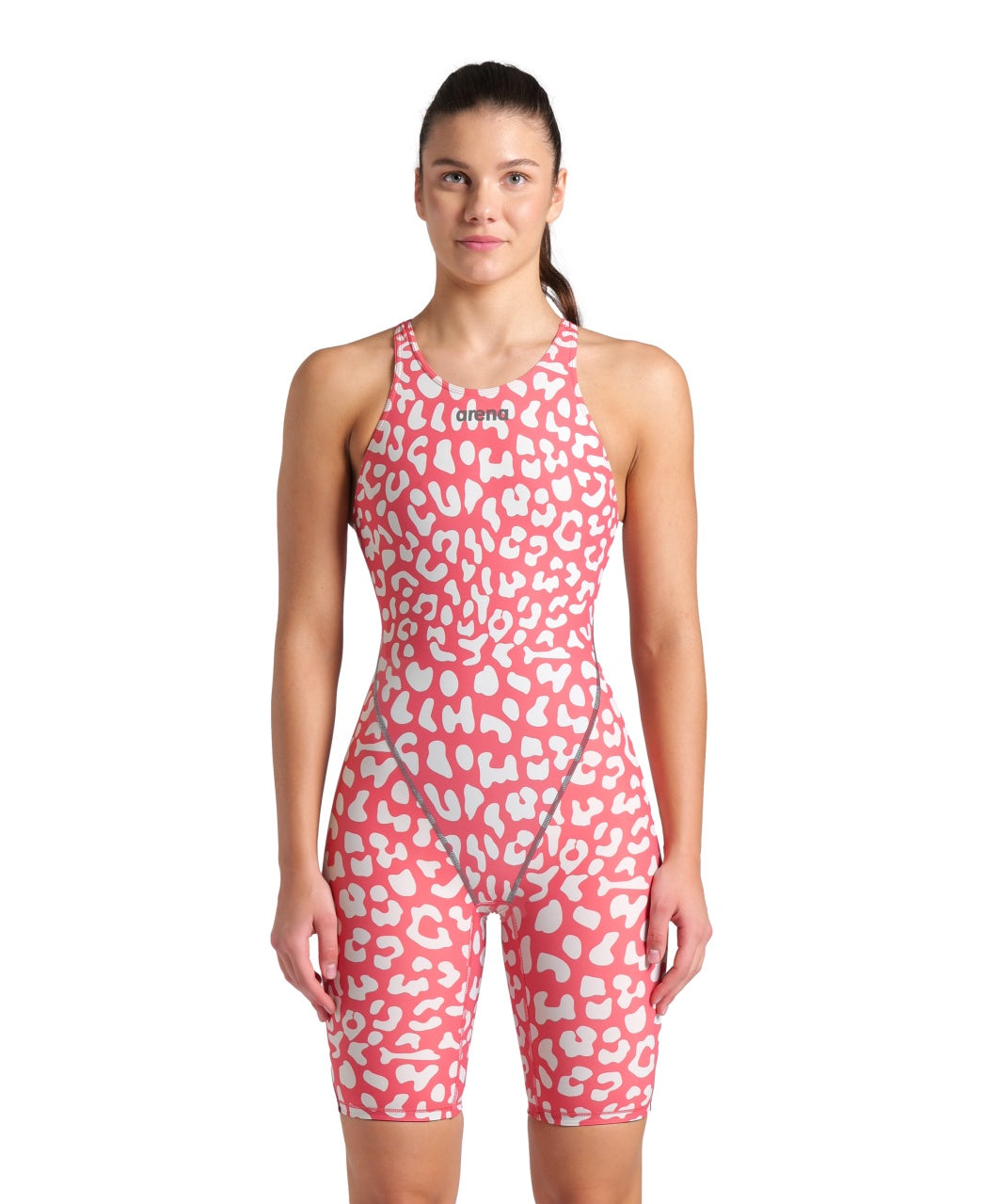 Women's Powerskin ST Next LE OB Leopard Geranium Racesuit Arena