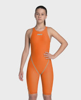 Girls Powerskin ST NEXT LE O/Back Racesuit - Orange/Teal