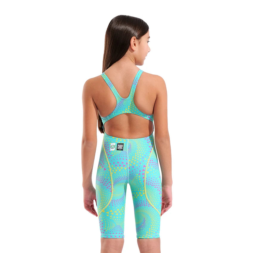 Girls Powerskin ST NEXT LE O/Back Racesuit - Fireflow Seaglass Arena