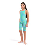 Girls Powerskin ST NEXT LE O/Back Racesuit - Fireflow Seaglass Arena