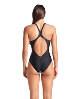 Arena Women's Feel Blue Flowers V Back Swimsuit