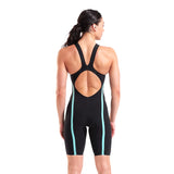 Women's Powerskin Carbon AIR3 O/Back Racesuit Black-Teal - Arena