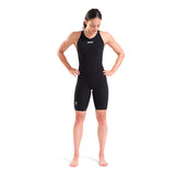 Women's Powerskin Carbon AIR3 O/Back Racesuit Black-Teal - Arena