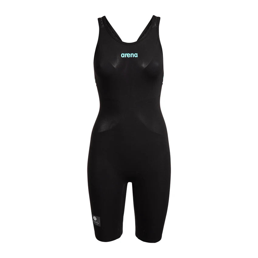 Women's Powerskin Carbon AIR3 O/Back Racesuit Black-Teal - Arena