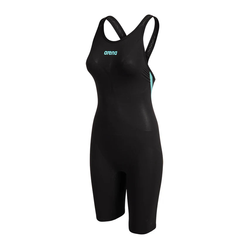 Women's Powerskin Carbon AIR3 O/Back Racesuit Black-Teal - Arena