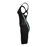 Women's Powerskin Carbon AIR3 O/Back Racesuit Black-Teal - Arena