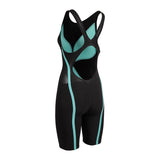 Women's Powerskin Carbon AIR3 O/Back Racesuit Black-Teal - Arena