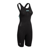 Women's Powerskin Carbon AIR3 O/Back Racesuit Black-Teal - Arena