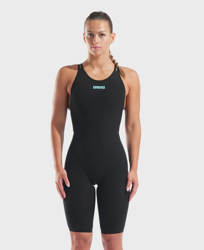 Women's Powerskin Veloce Racesuit OB - Black-Teal
