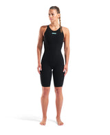 Women's Powerskin Veloce Closedback Racesuit - Black-Teal Arena