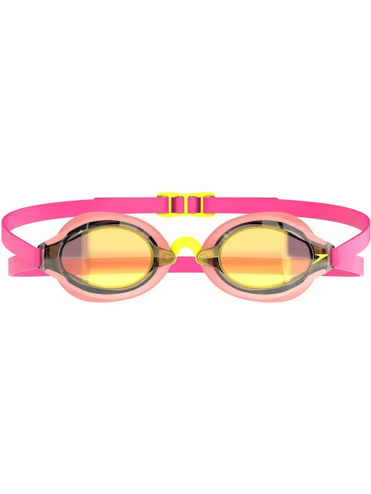 Speedo Fastskin Speedsocket 2 Goggles - Gold Mirror/Neon Melon/Vermillion