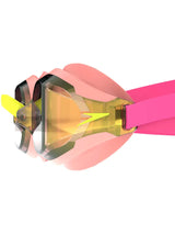 Speedo Fastskin Speedsocket 2 Goggles - Gold Mirror/Neon Melon/Vermillion