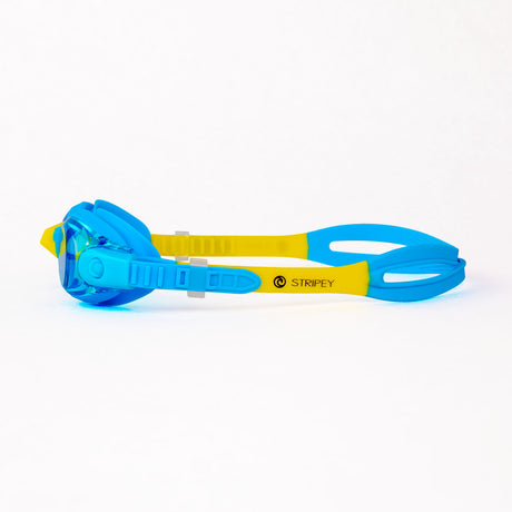 Stripey Junior Goggle Blue-Yellow
