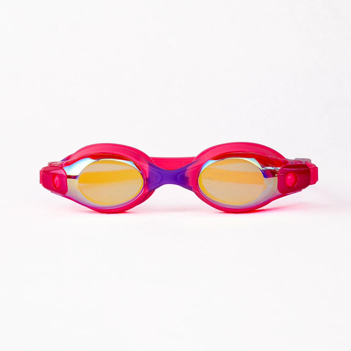 Stripey Junior Goggle Mirror Pink-Purple