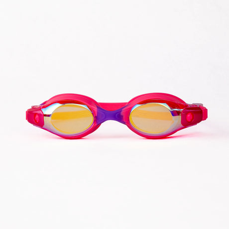 Stripey Junior Goggle Mirror Pink-Purple