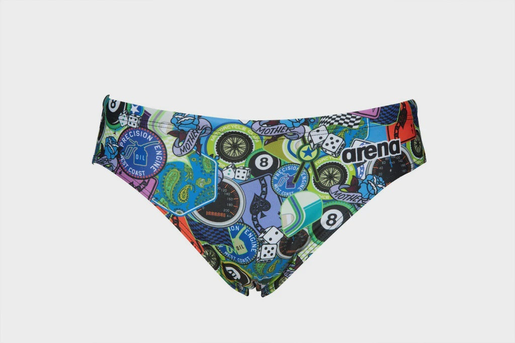 Men's Brief Phantasy Prints Moto Patches - Arena