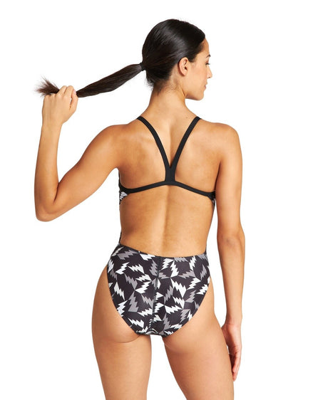 Women's Swimsuit Lightning Colors Challenge Back 1 Piece