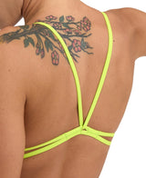 Girl's Swimsuit Lace Back Solid