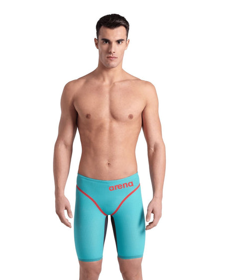 Men's Powerskin Carbon Core FX LE Racing Jammer - Turquoise/Metallic  Arena