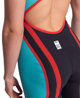 Women's Powerskin Carbon Core FX LE O/Back Racesuit - Turquoise/Metallic Arena