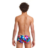 Boys Patch Panels Sidewinder Swim Trunks - Funky Trunks