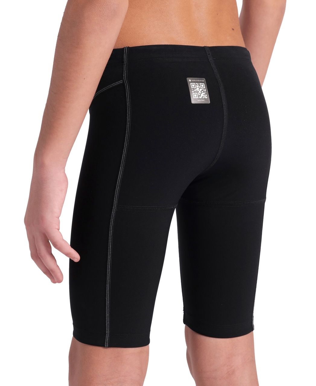 Boys Powerskin Impulso Racing Jammer - Black/Teal Arena