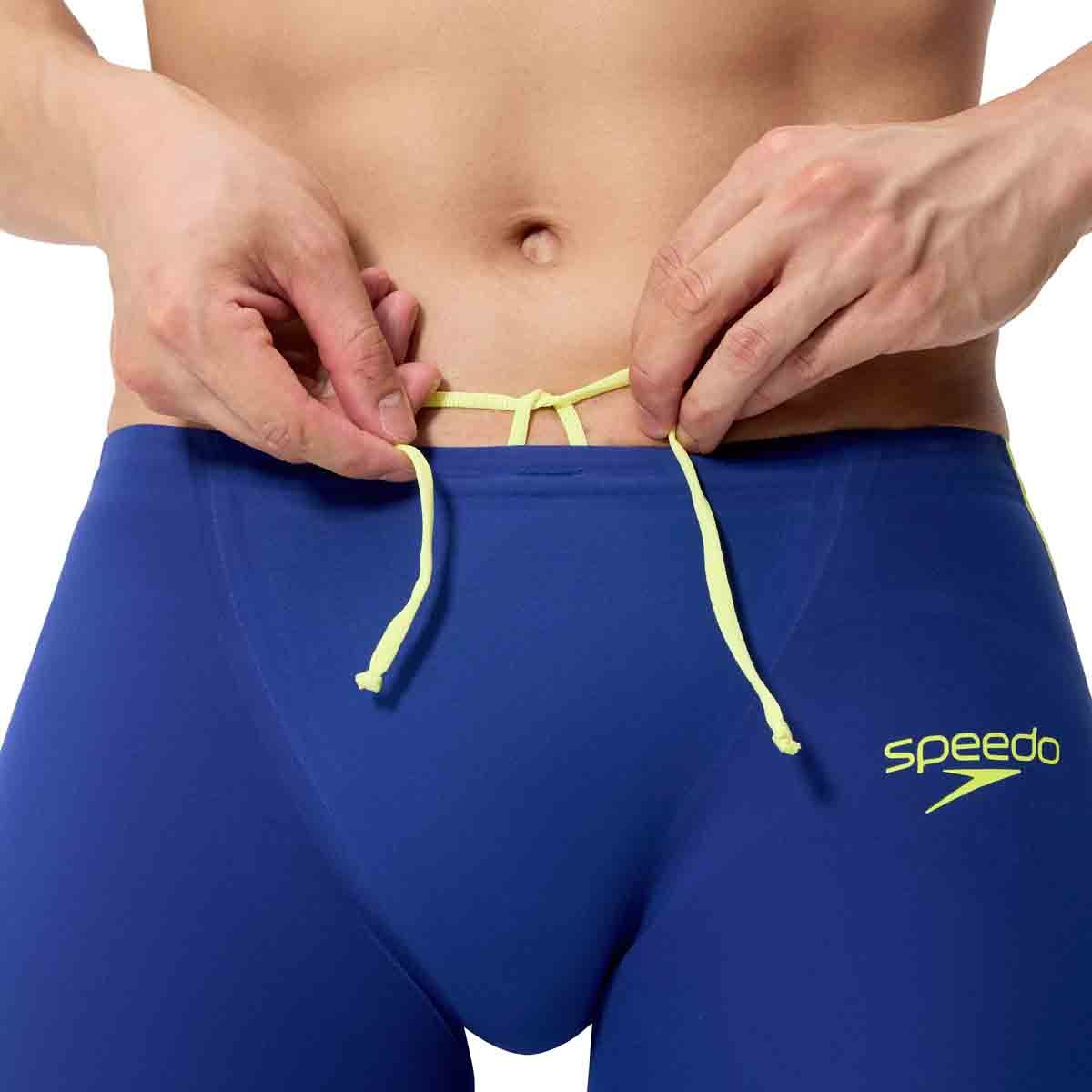 Men's Fastskin LZR Pure Intent 2.0 Racing Jammer - Noble Navy/Jelly/Hyper Yellow Speedo