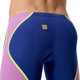Men's Fastskin LZR Pure Intent 2.0 Racing Jammer - Noble Navy/Jelly/Hyper Yellow Speedo