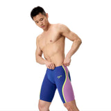 Men's Fastskin LZR Pure Intent 2.0 Racing Jammer - Noble Navy/Jelly/Hyper Yellow Speedo