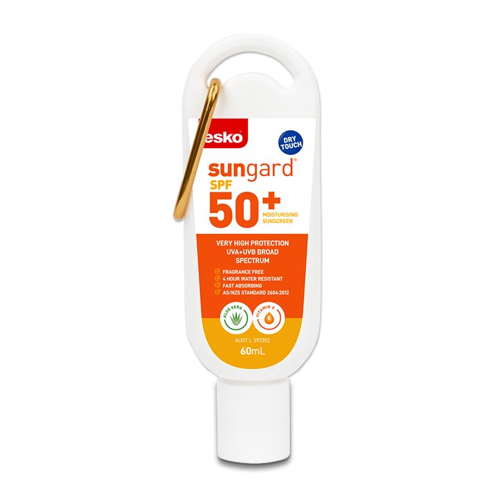 Esko SunGard SPF50+ Sunscreen, 60ml Carabiner