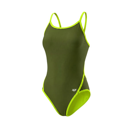 AQV Women's Essentials Thin Strap 1 Pce Swimsuit