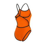 AQV Women's Essentials Thin Strap 1 Pce Swimsuit