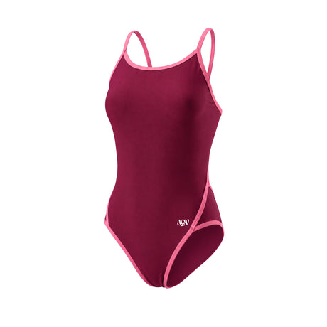 AQV Women's Essentials Thin Strap 1 Pce Swimsuit