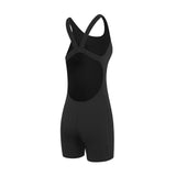 Women's Aqua Pro Back Legsuit Black - Aquavision