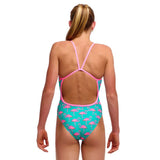 Girls Go Flamingo Single Strap 1 Piece Swimsuit - Funkita