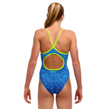 Girls Pebble Beach Diamond Back 1 Piece Swimsuit - Funkita