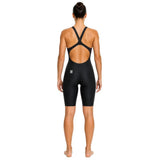 Women's Fastskin LZR Pure Valor 2.0 Openback Racing Kneeskin - Black/Ember Speedo