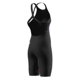 Women's Fastskin LZR Pure Valor 2.0 Openback Racing Kneeskin - Black/Ember Speedo