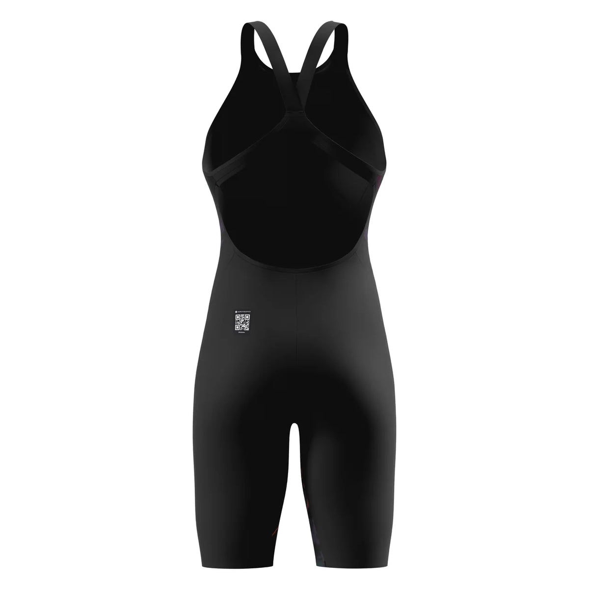 Women's Fastskin LZR Pure Valor 2.0 Openback Racing Kneeskin - Black/Ember Speedo