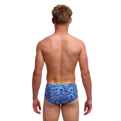 Boys Blue Bits Sidewinder Swim Trunks - Funky Trunks