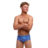 Boys Blue Bits Sidewinder Swim Trunks - Funky Trunks