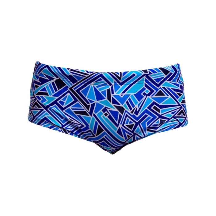 Boys Blue Bits Sidewinder Swim Trunks - Funky Trunks